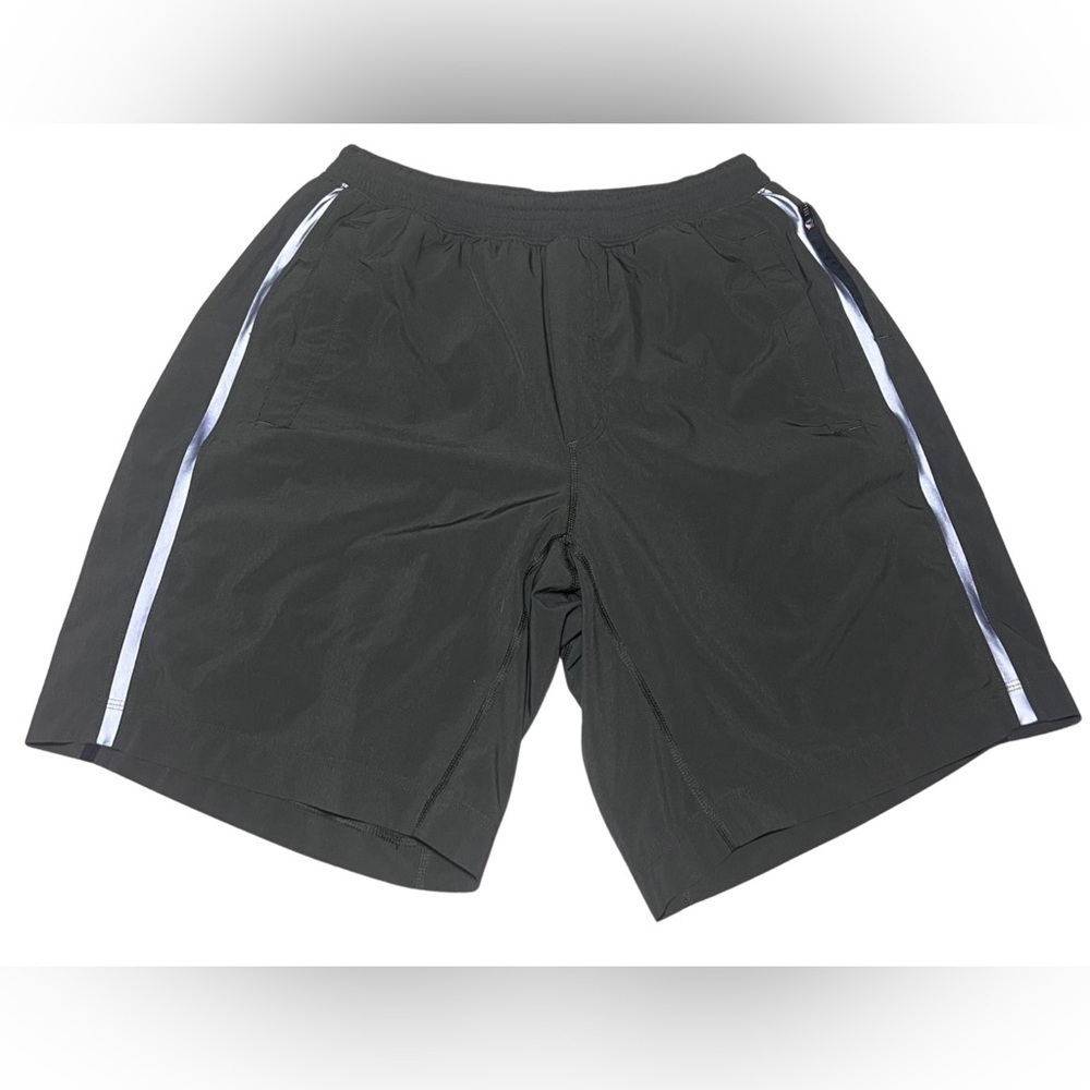 Lululemon Olive Green, Long Size Men's Large Lined Spandex Athletic shorts